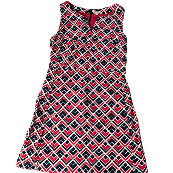 GAP Dresses & Skirts - GAP Size 10 Pink White & Blue Geometric Dress